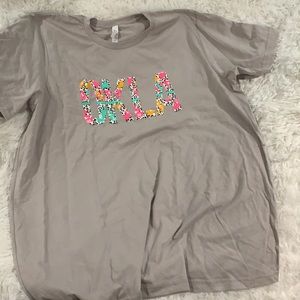 Bella canvas OKLA oklahoma t shirt light gray